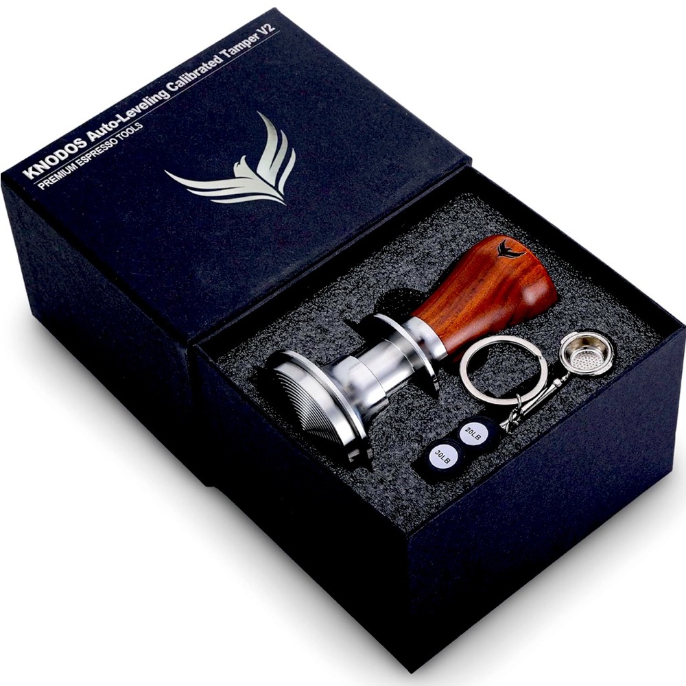 53.5mm Calibrated Coffee Tamper V2 with Self Leveling & Double Spring-Loaded